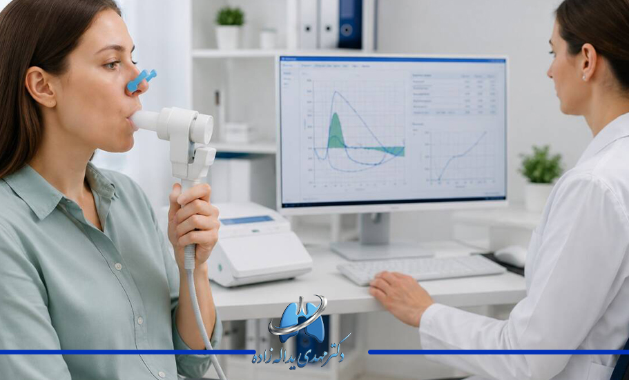 تست اسپیرومتری (نوار ریه) برای تشخیص آسم
